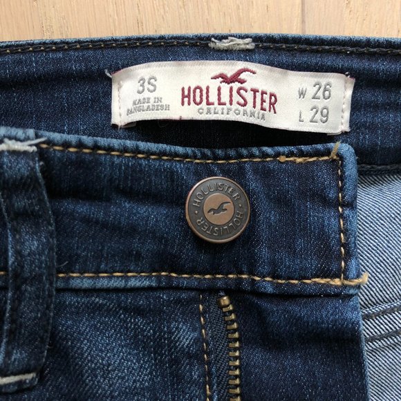 Hollister High-Rise Denim Blue Skinny Jeans - Picture 2 of 8